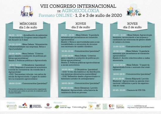 Programa do VIII Congreso Internacional de Agroecoloxía (versión en galego)